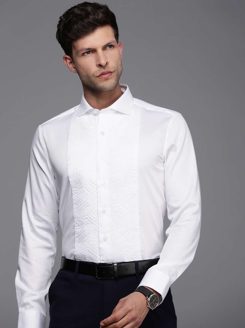 Buy Louis Philippe Men Slim Fit Pure Cotton Formal Shirt Shirts for Men 25800388 Myntra