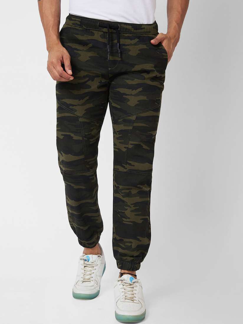 Buy VASTRADO Men Camouflage Printed Classic Cotton Joggers Trousers for Men 25803158 Myntra