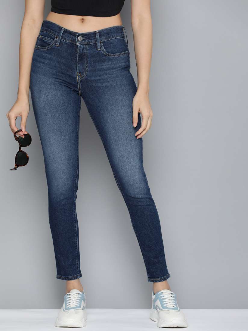 Levi's 710 super skinny light blue top