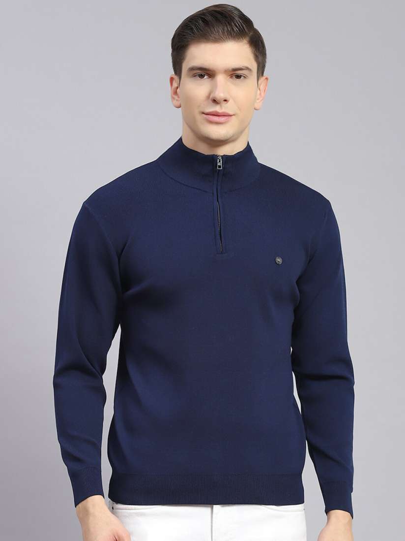 Buy Monte Carlo Turtle Neck Half Zipper Pullover Sweater Sweaters for Men 25807294 Myntra