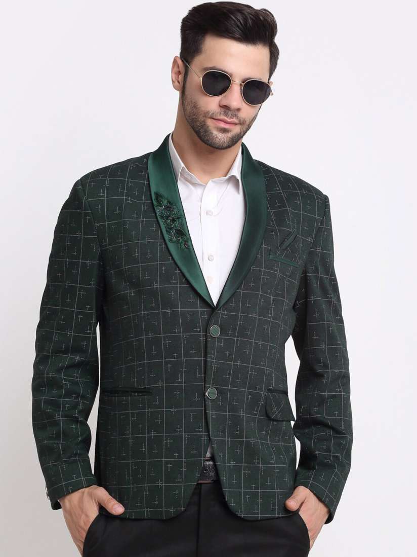Green check blazer mens outlet