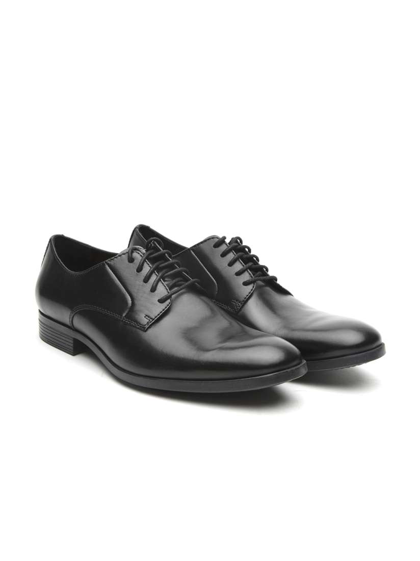 Buy Clarks Men Black Leather Formal Derbys Formal Shoes for Men 2580900 Myntra