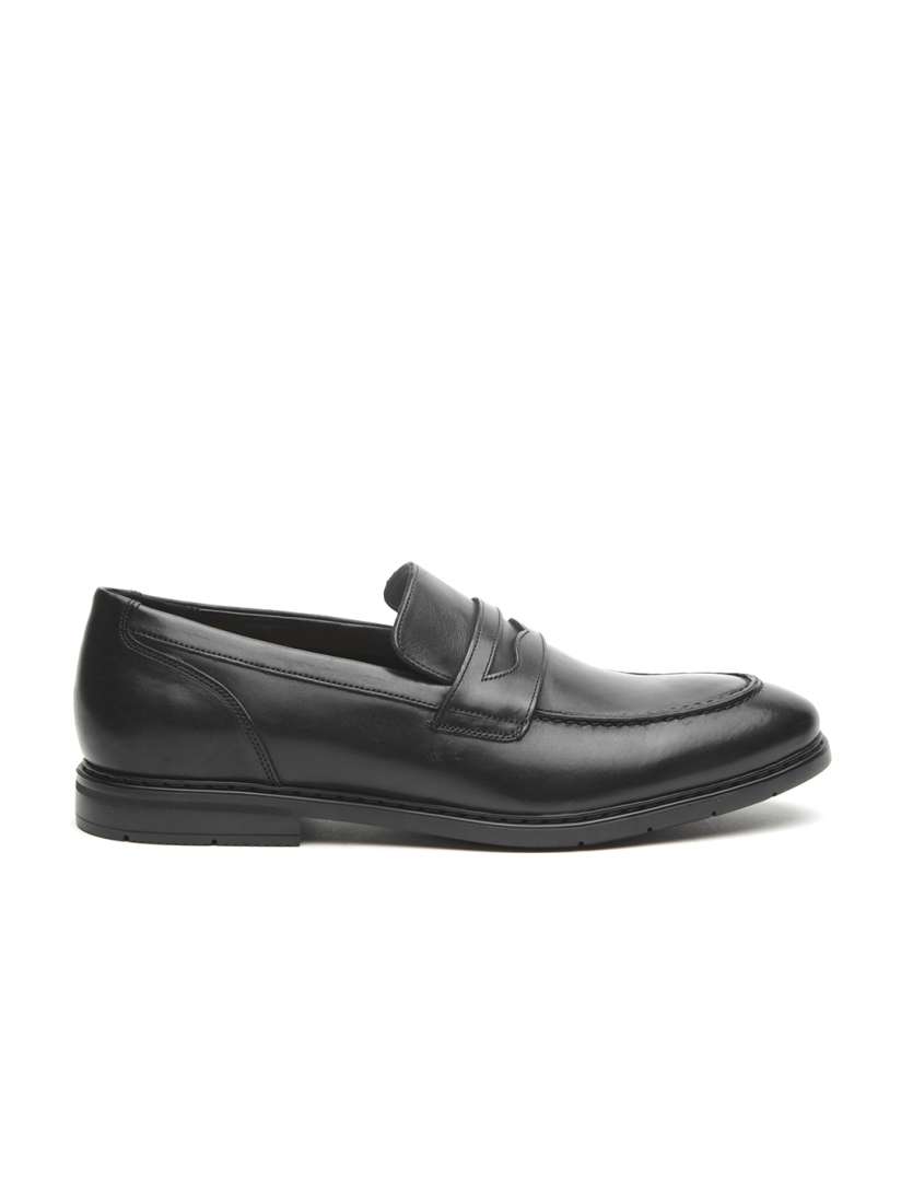 Buy Clarks Men Black Leather Formal Penny Loafers Formal Shoes for Men 2580915 Myntra
