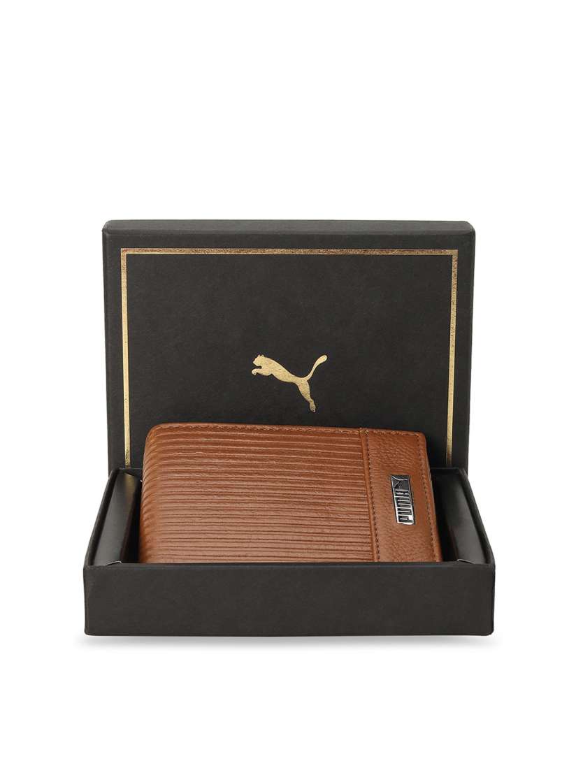 Buy Puma Leather Embossed Wallets Wallets for Unisex 25815666 Myntra