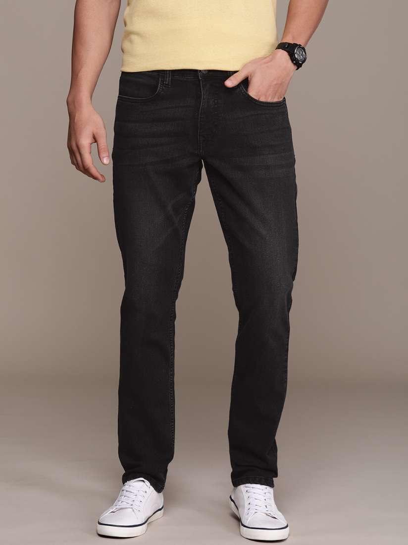 Buy WROGN Men Straight Fit Light Fade Stretchable Jeans Jeans for Men 25827432 Myntra