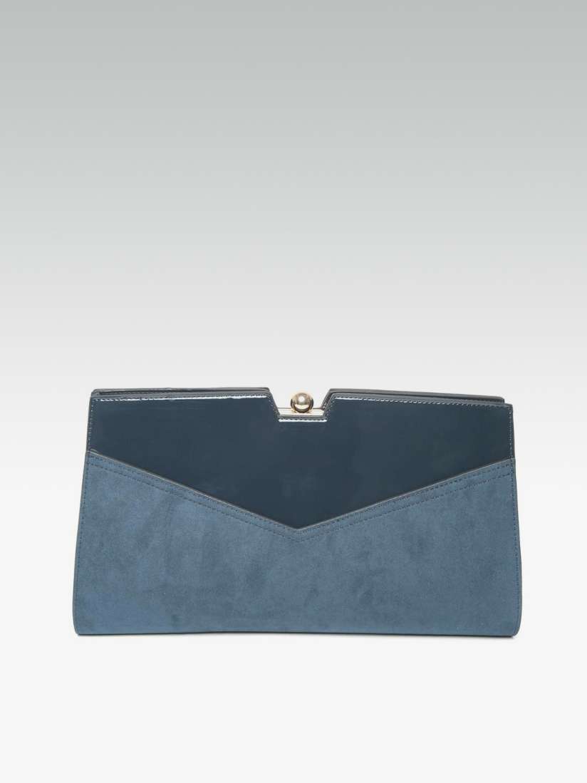 Buy DOROTHY PERKINS Navy Blue Colourblocked Clutch Clutches for Women 2582753 Myntra
