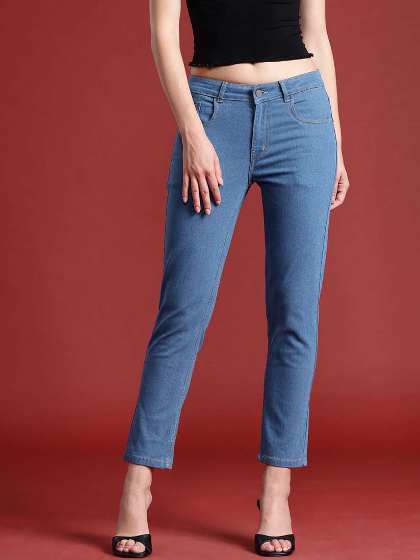 Buy all about you Women Slim Fit Stretchable Cropped Jeans Jeans for Women 25829262 Myntra