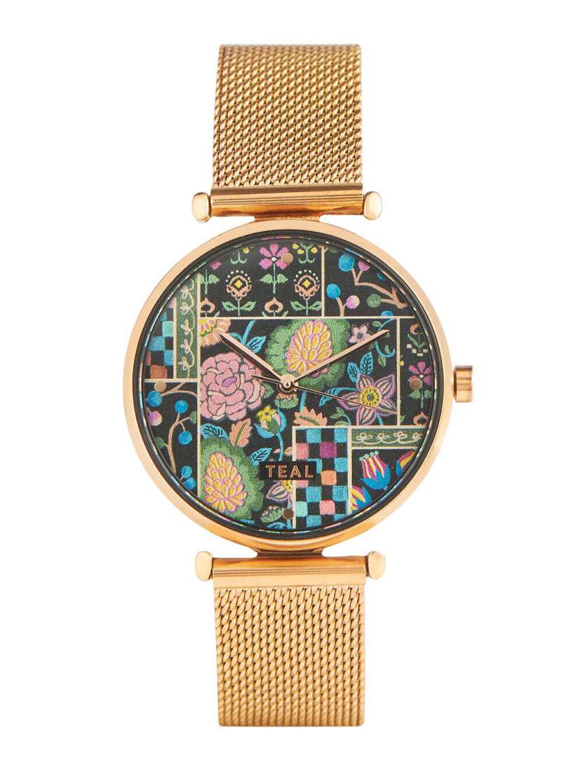 Buy TEAL BY CHUMBAK Women Printed Dial Metal Straps Analogue Watch 8907605129568 Watches for Women 25831244 Myntra