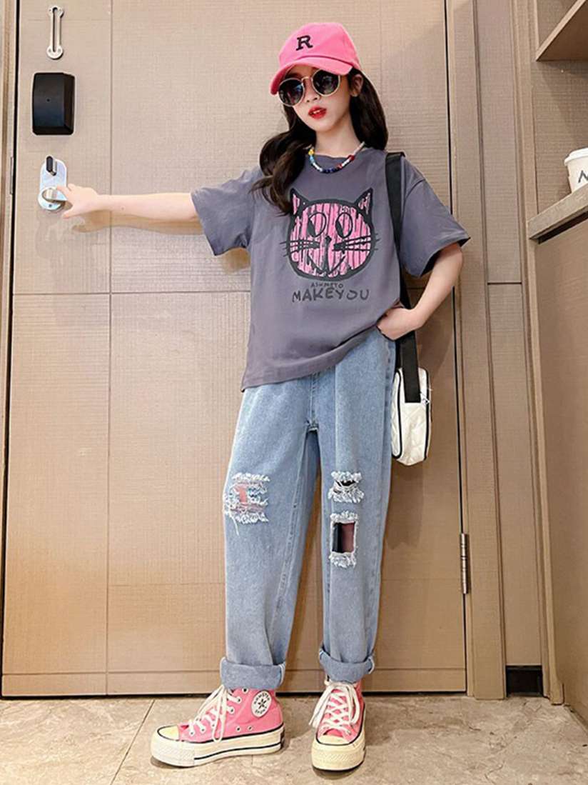 Ladies jeans with shirt hot sale