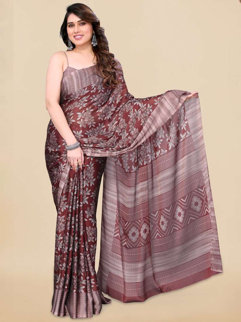 Myntra sarees chiffon clearance