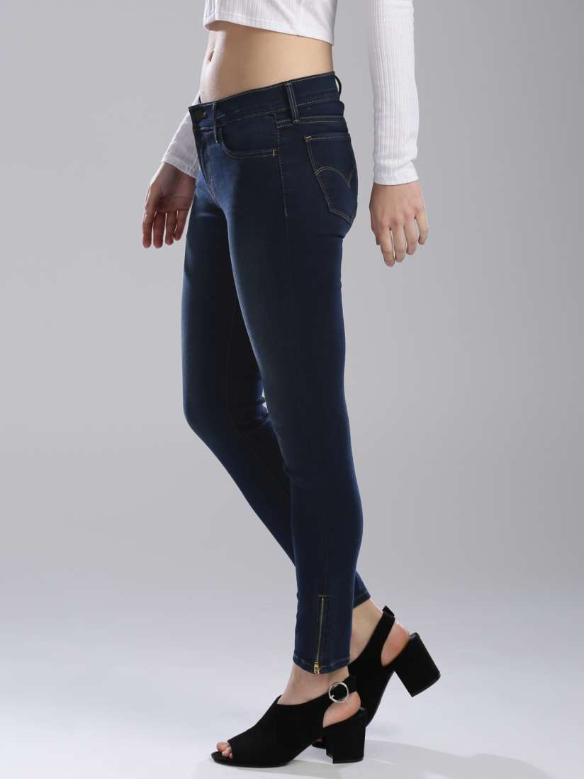 Buy Levis Women Blue 710 Super Skinny Fit Mid Rise Clean Look Stretchable Jeans Jeans for Women 2584294 Myntra