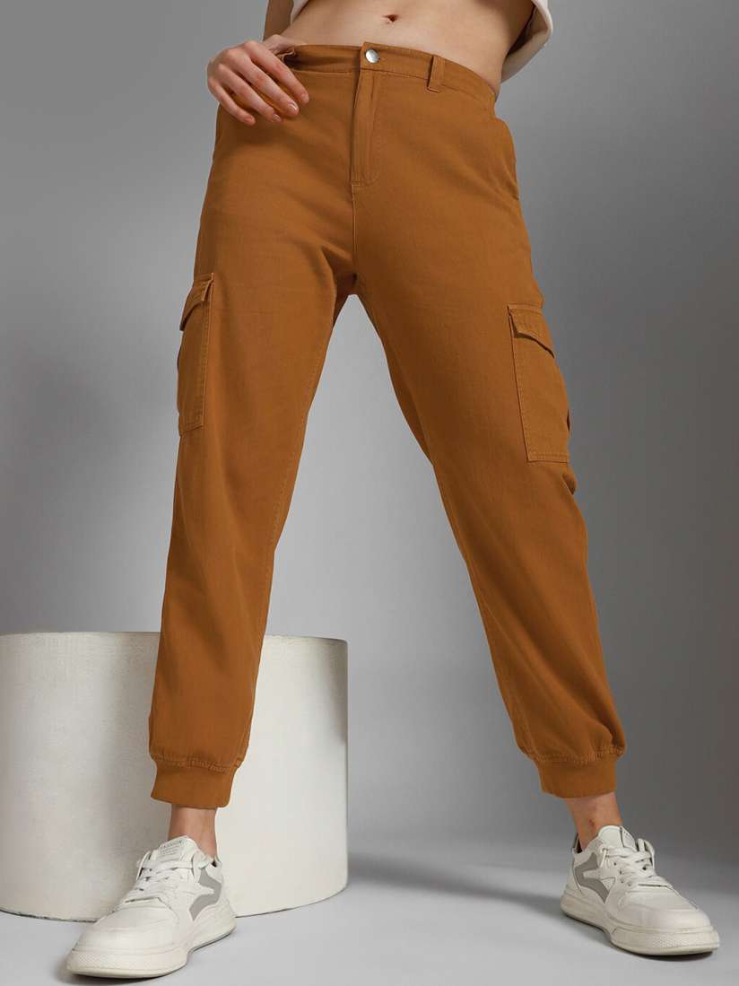 Cotton high rise joggers 2025