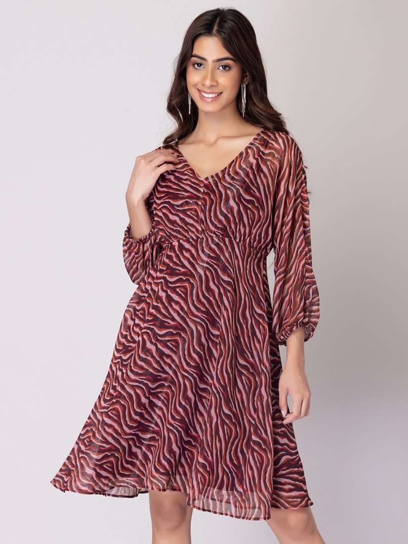 Faballey maroon dress sale