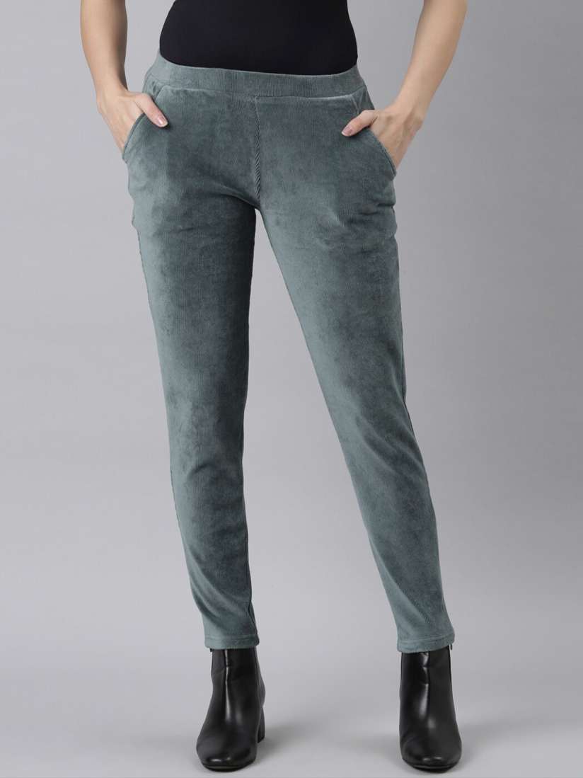 Buy Go Colors Women Slim Fit Corduroy Treggings Jeggings for Women 25846640 Myntra