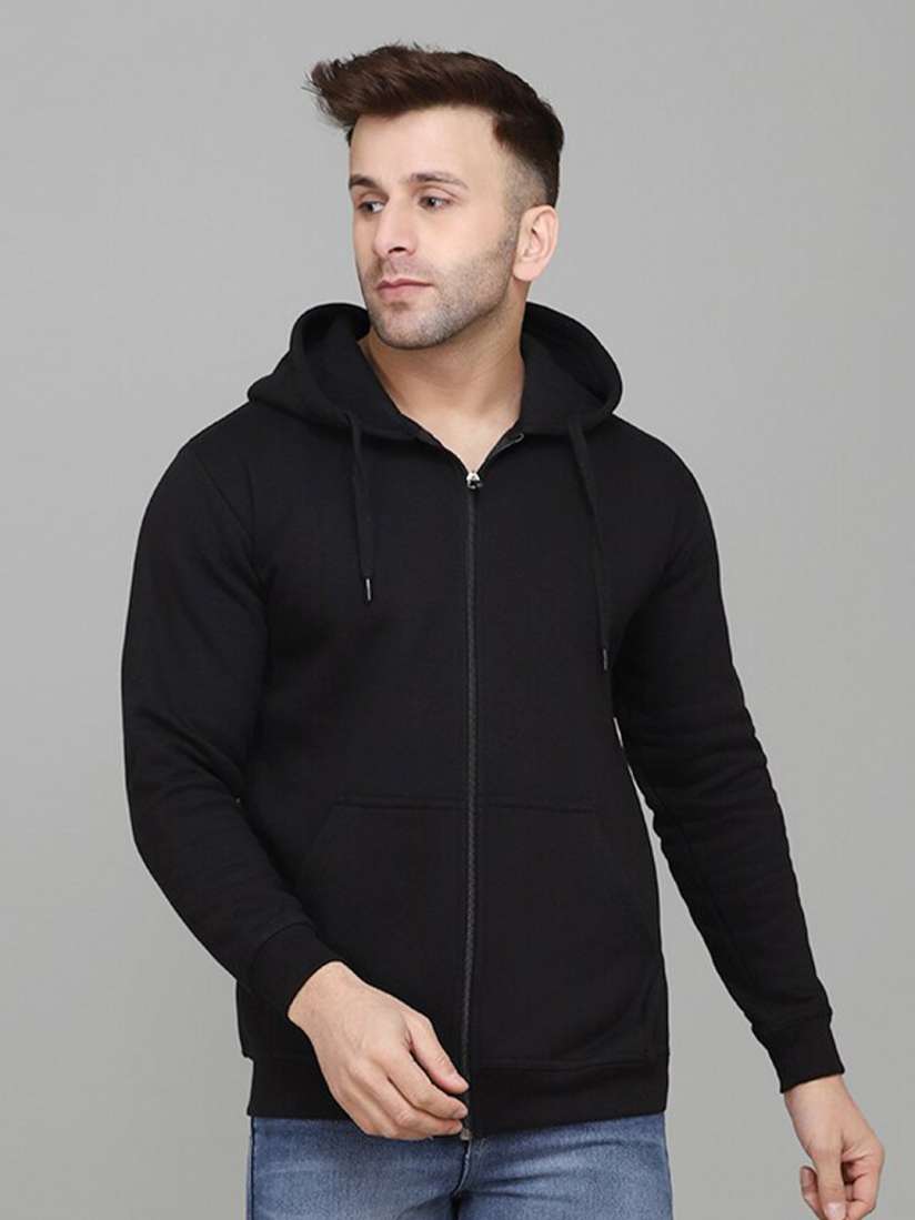 Black hoodie myntra hot sale