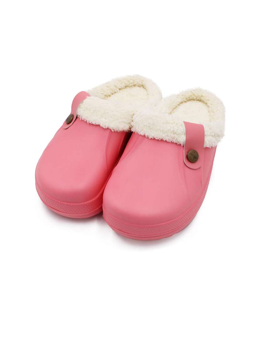 Fur slippers myntra clearance