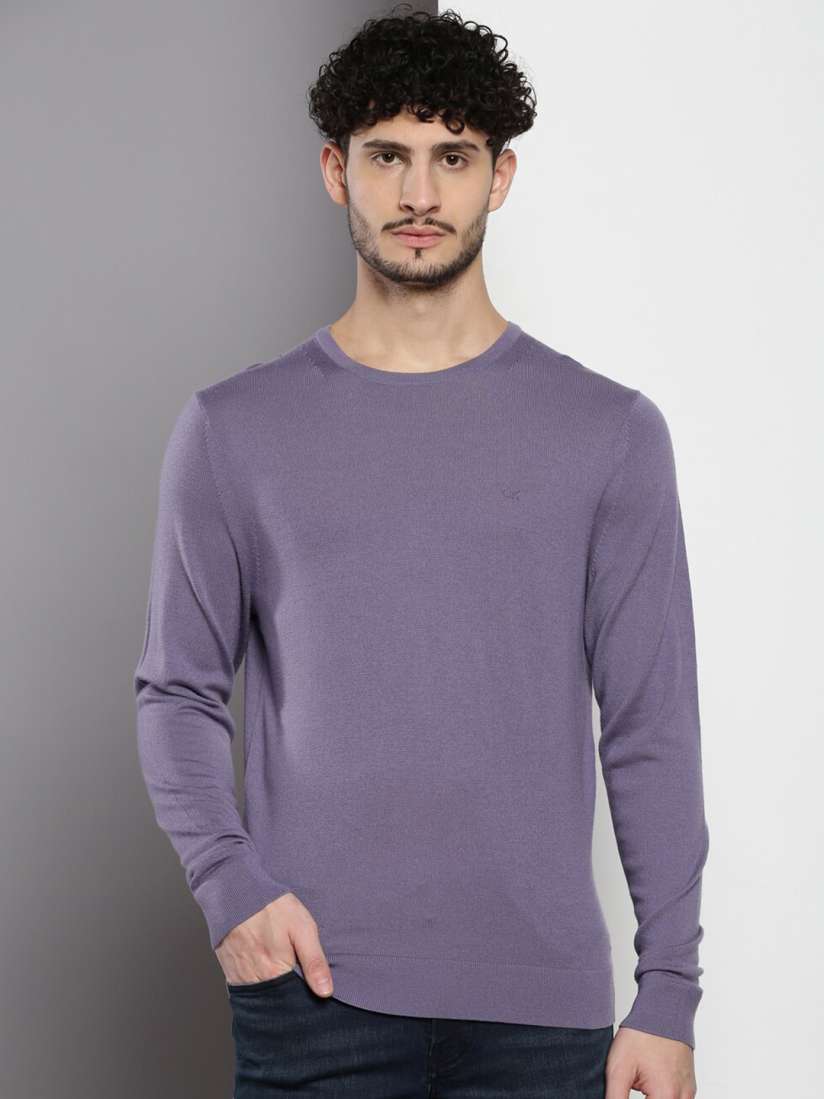 Calvin klein purple sweater top