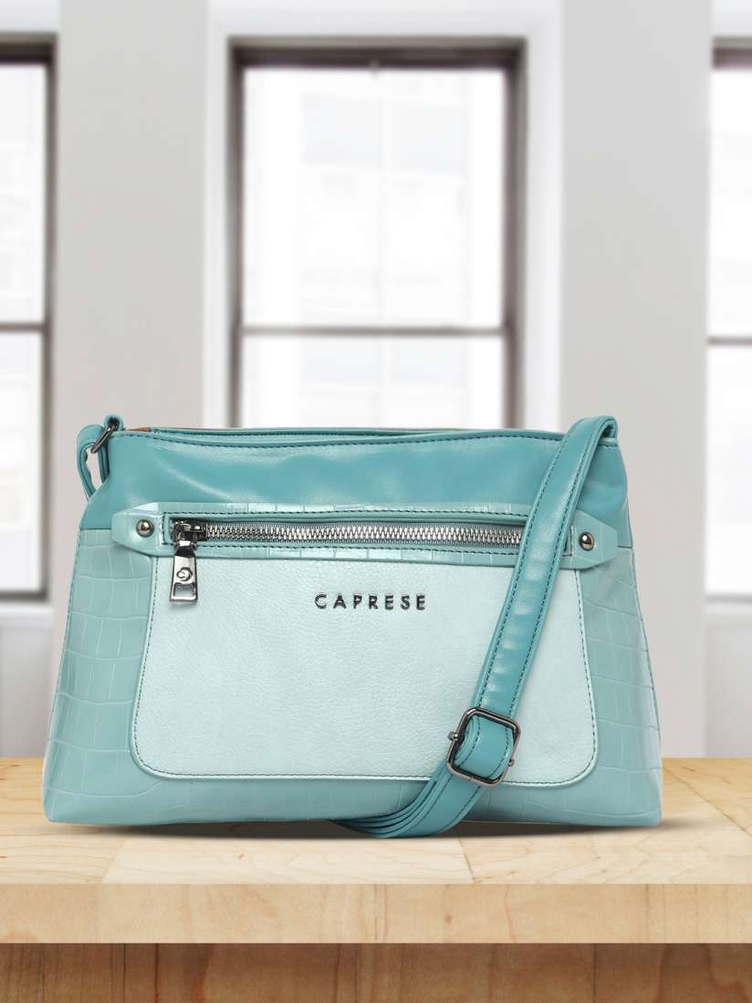 Buy Caprese Colourblocked Leather Structured Sling Bag Handbags for Women 25859032 Myntra