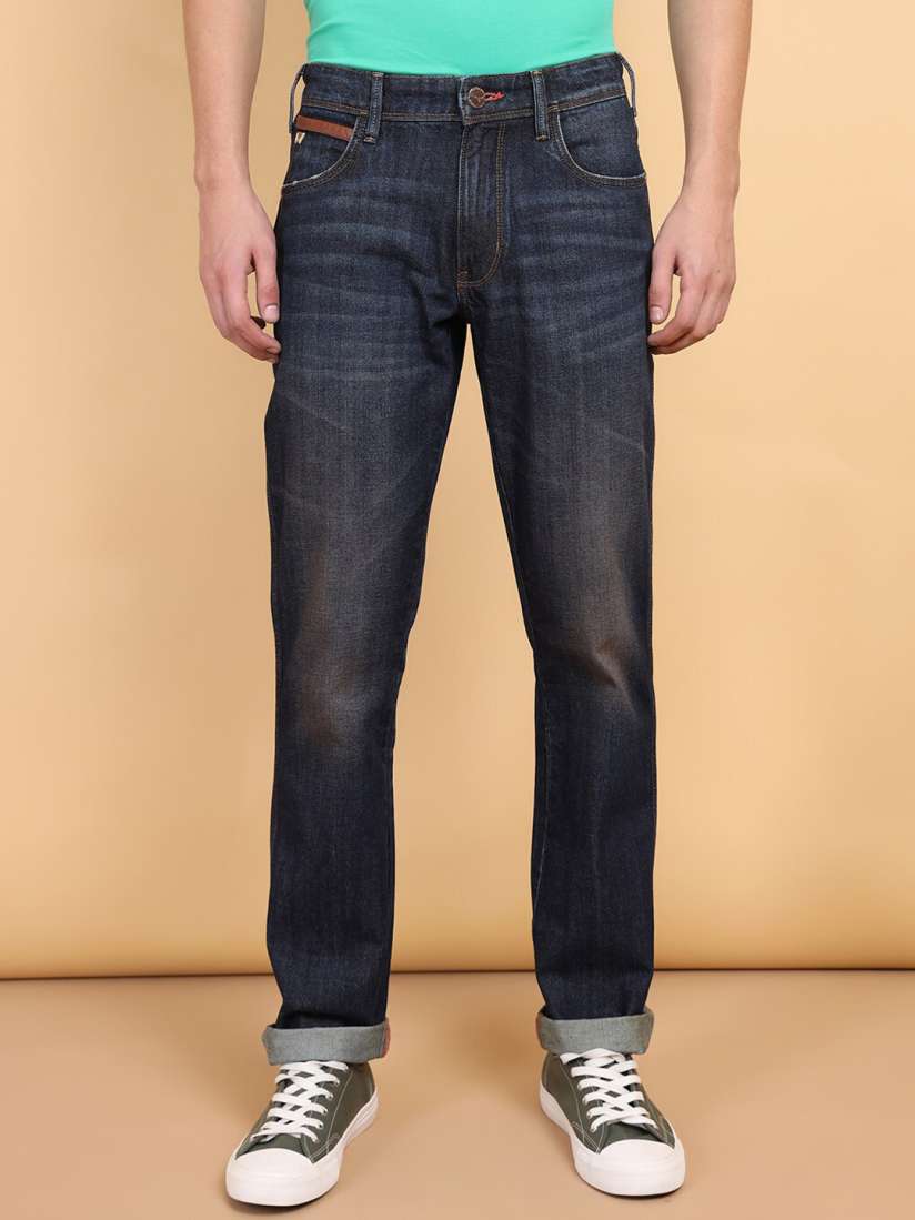 Buy Wrangler Men Millard Straight Fit Low Distress Light Fade Cotton Jeans Jeans for Men 25864472 Myntra