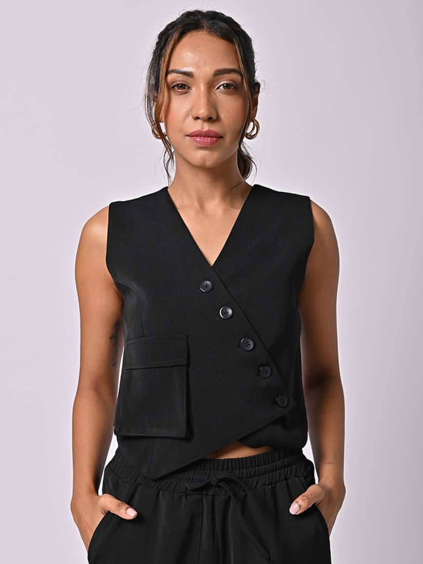 Waistcoat myntra sale