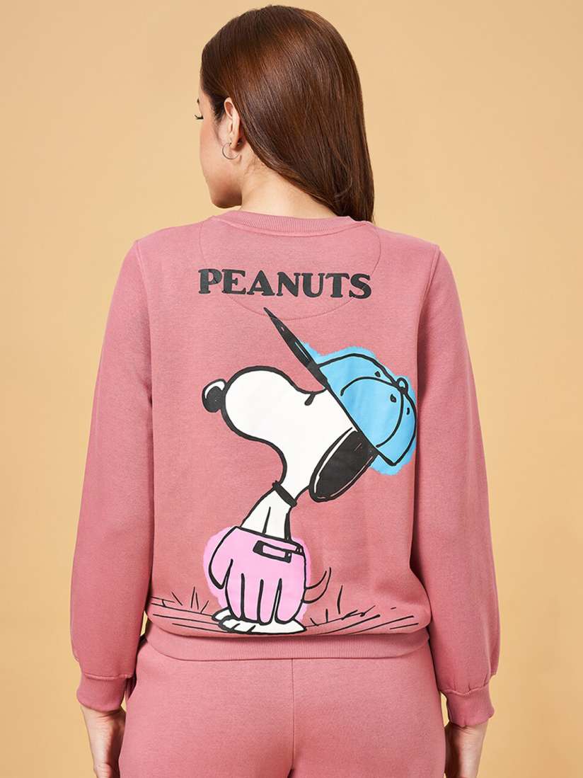 Buy Honey by Pantaloons Peanuts Printed Cotton Sweatshirt Sweatshirts for Women 25866316 Myntra