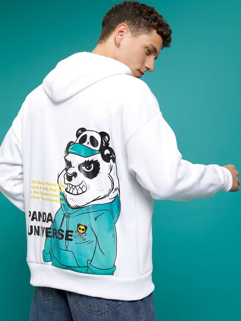 Buy HIGHLANDER Kung Fu Panda Printed Oversized Hooded Sweatshirt Sweatshirts for Men 25866680 Myntra