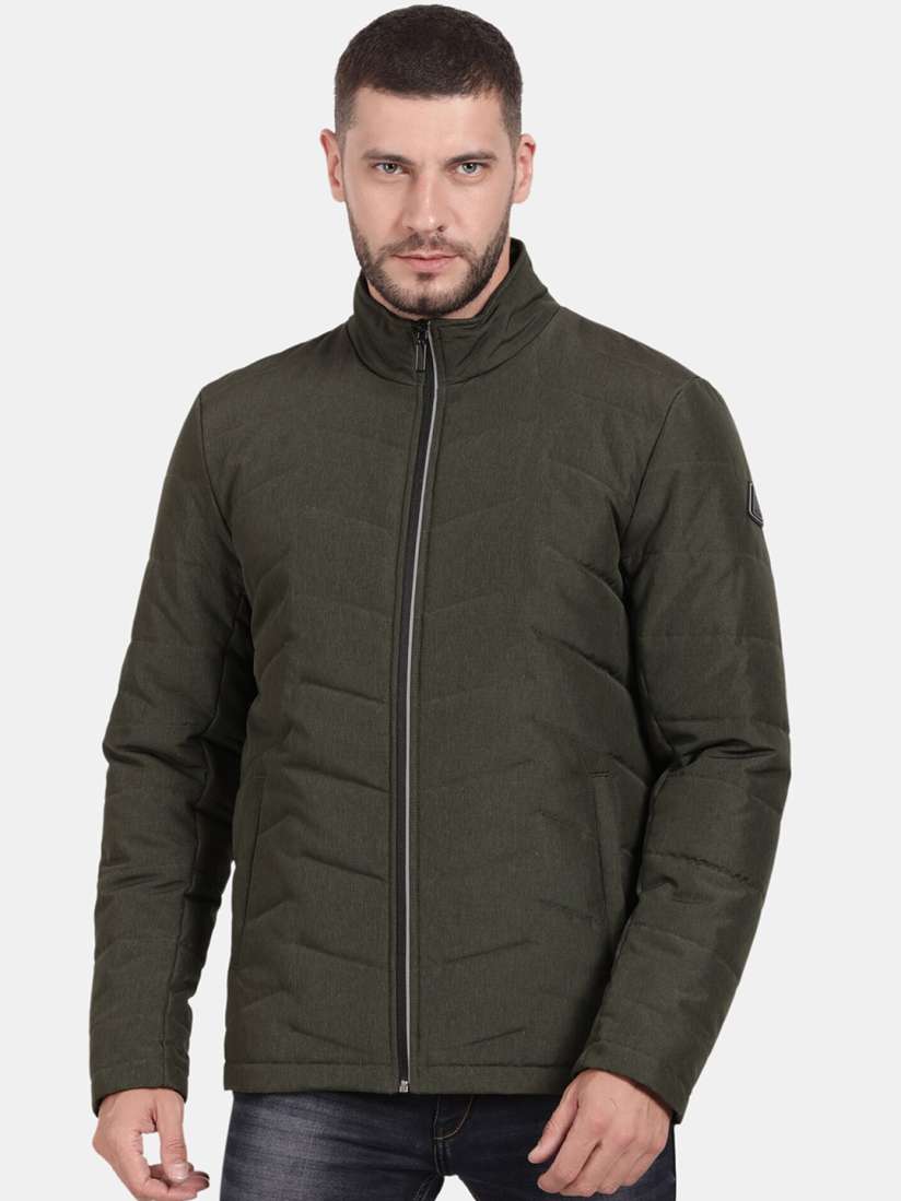 Buy t base Mock Collar Windcheater Padded Jacket Jackets for Men 25872274 Myntra