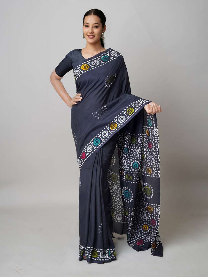 Myntra handloom saree hot sale