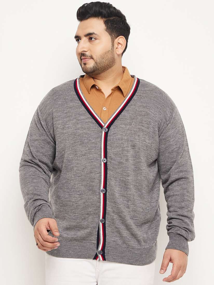 Plus size gray cardigan sweater hotsell