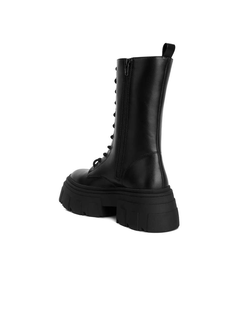 Ankle Boots Hohe Plateau Stiefel Ankle Boots Gothic Plateau