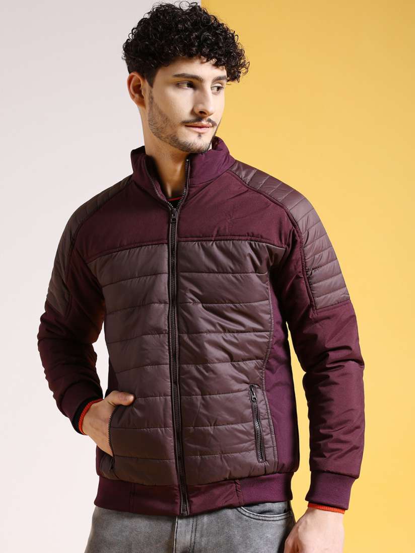 Buy The Indian Garage Co Burgundy Lightweight Padded Jacket Jackets for Men 25883594 Myntra
