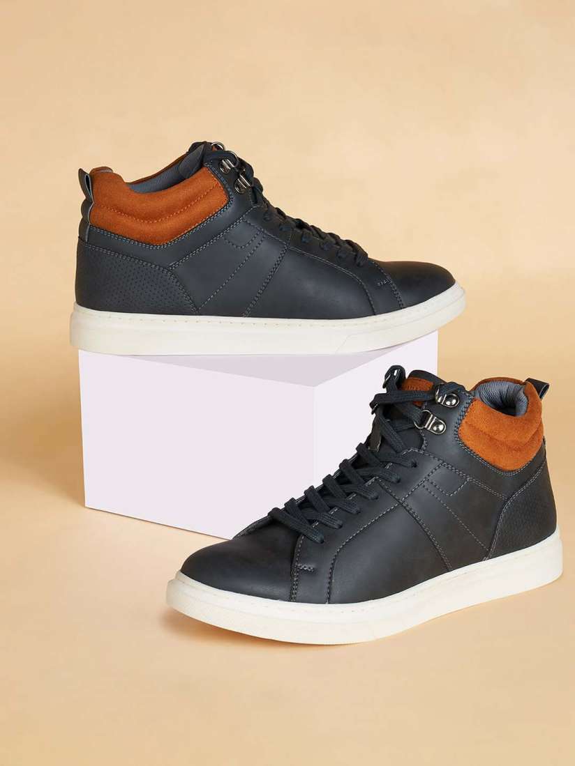 Buy BYFORD by Pantaloons Men Mid Top Perforations Sneakers Casual Shoes for Men 25885662 Myntra