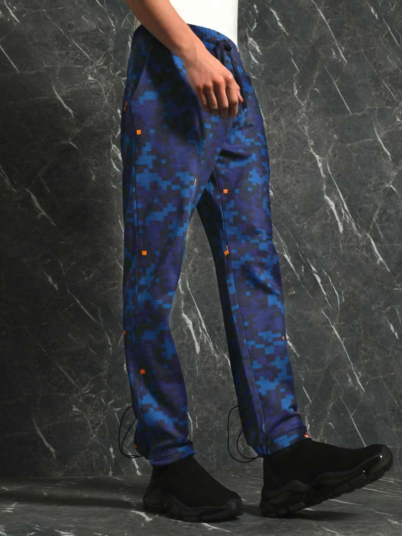 Buy Breakbounce Men Abstract Printed Straight Fit Track Pant Track Pants for Men 25886680 Myntra