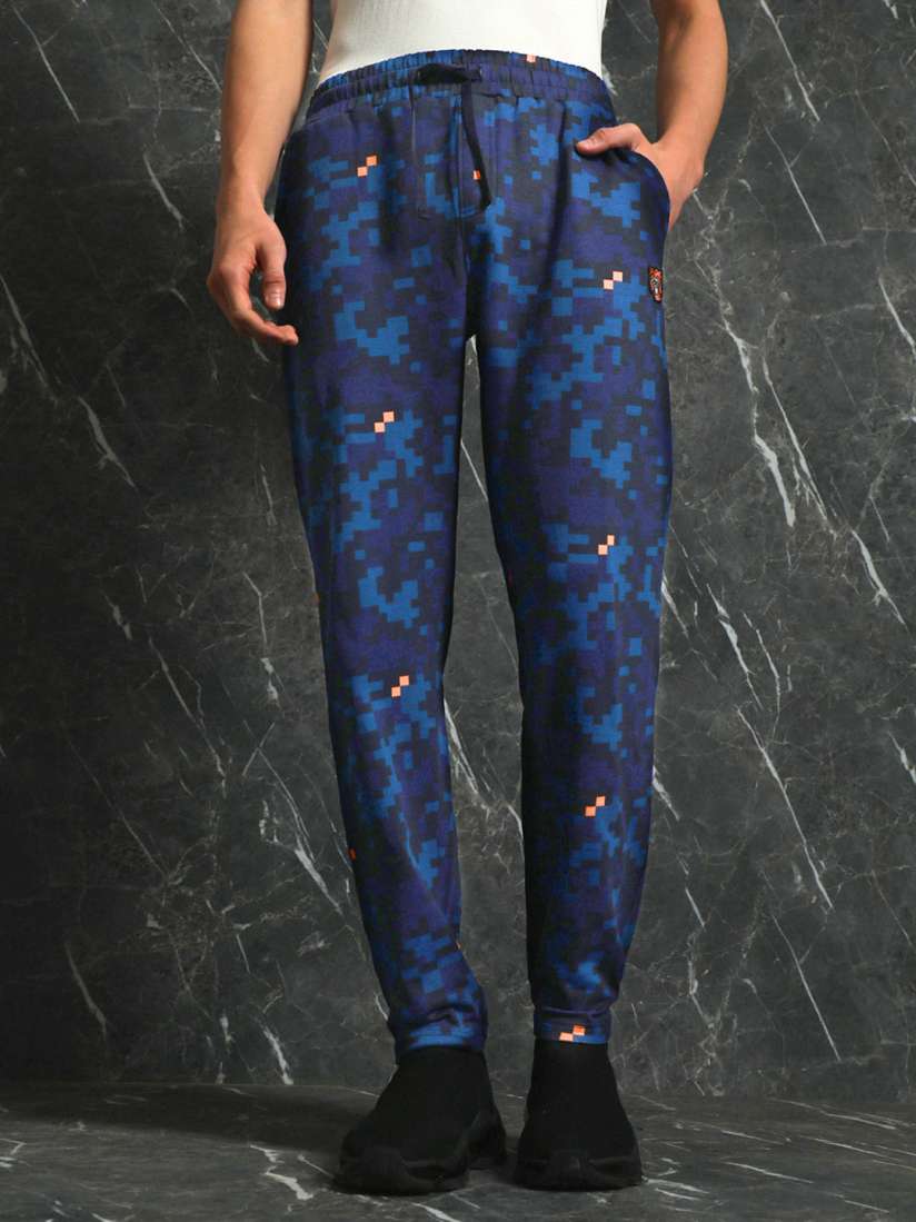 Buy Breakbounce Men Abstract Printed Straight Fit Track Pant Track Pants for Men 25886680 Myntra