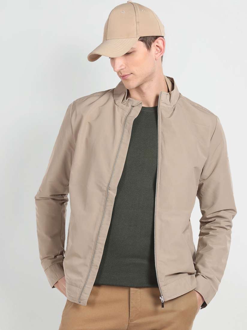 Buy Arrow Sport Mock Collar Long Sleeves Tailored Jacket Jackets for Men 25890106 Myntra