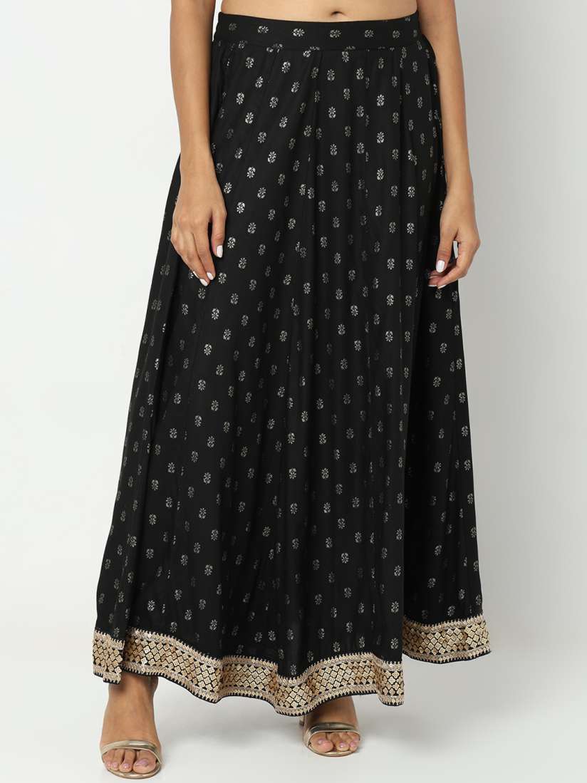 Buy Ethnicity Ethnic Motifs Printed Flared Maxi Skirt Skirts for Women 25897210 Myntra