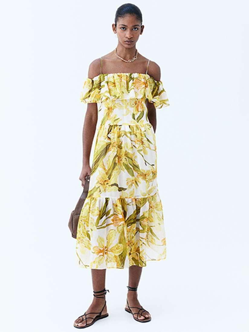 Buy H M Cold Shoulder Maxi Dress Dresses for Women 25898600 Myntra