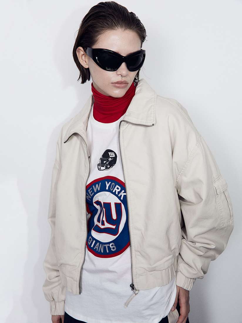 Padded Bomber Bomber Jacket Women's H&m Buy H&M Pure