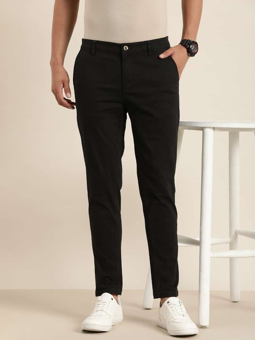Buy Difference of Opinion Men Solid Ankle Length Chinos Trousers Trousers for Men 25899130 Myntra