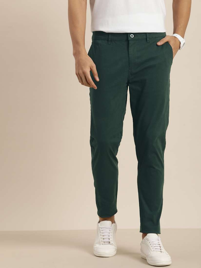 Buy Difference of Opinion Men Solid Ankle Length Chinos Trousers Trousers for Men 25899134 Myntra
