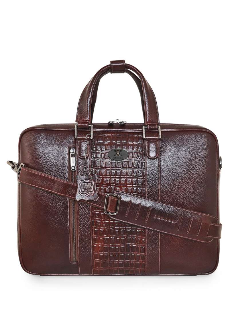 Buy ESBEDA Unisex Textured Leather Laptop Bag Laptop Bag for Unisex 25901430 Myntra