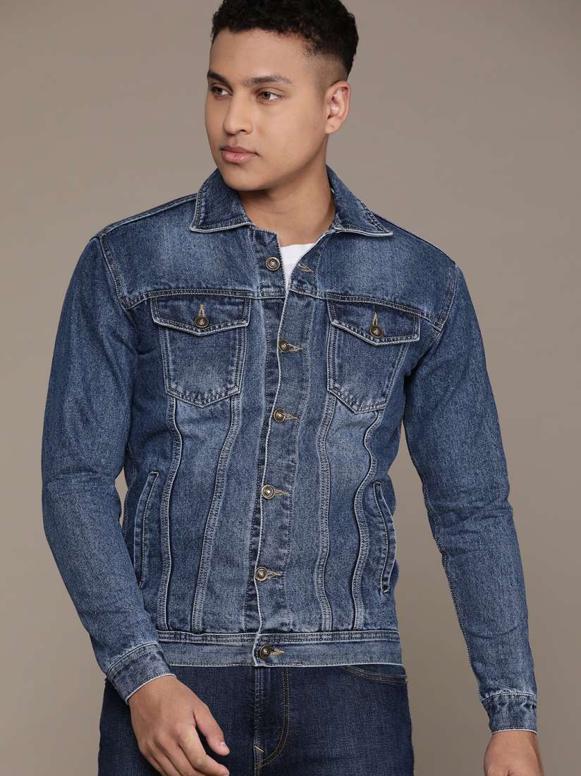 Myntra denim jacket clearance