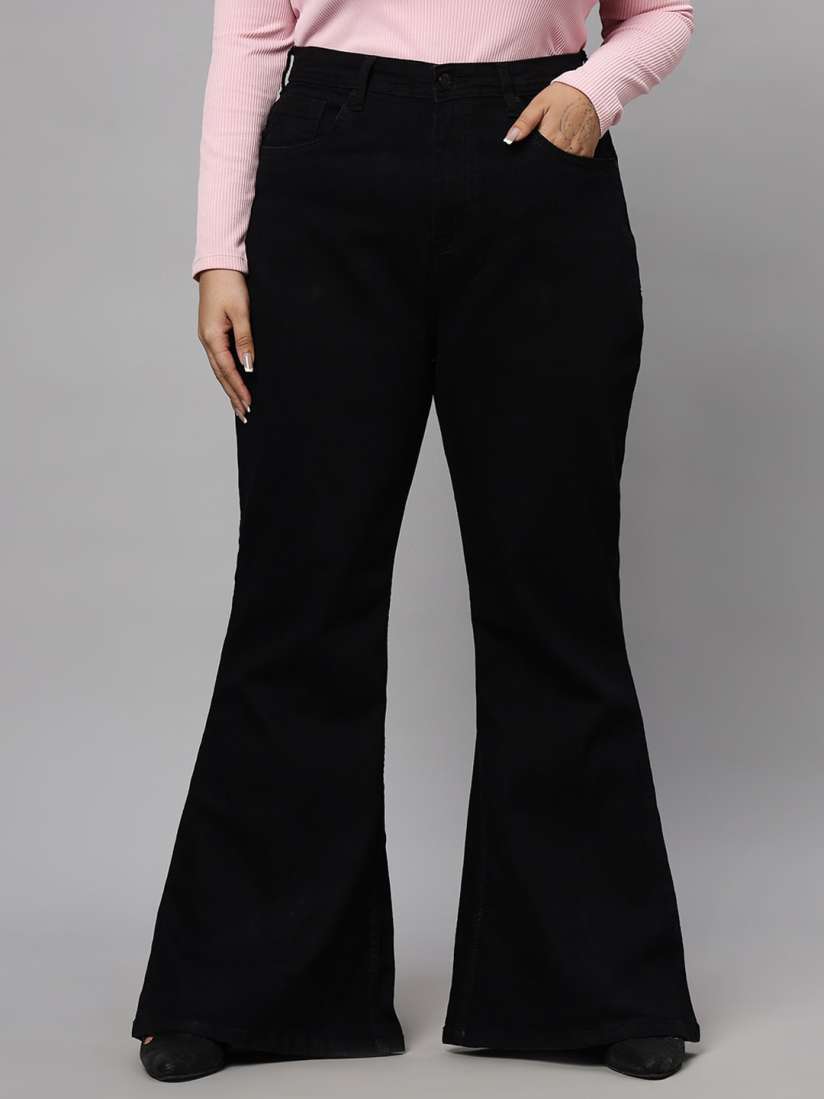 Bell bottom jeans myntra store