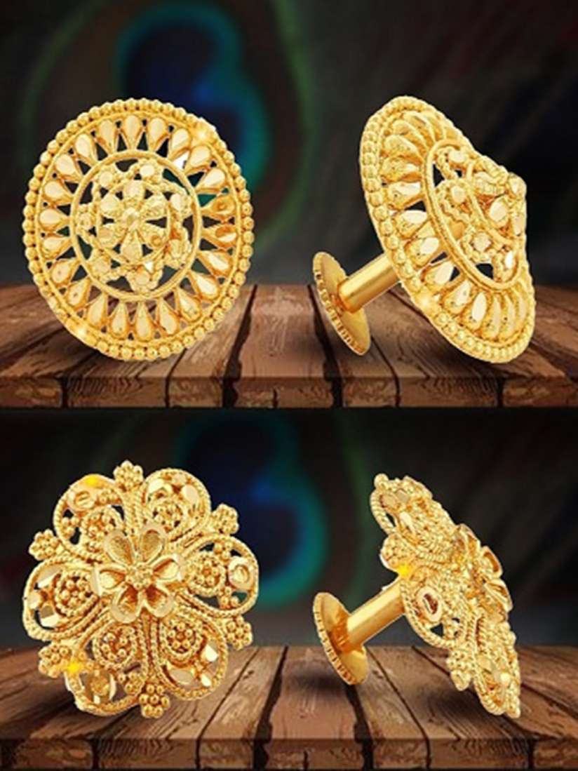 Myntra gold earrings on sale