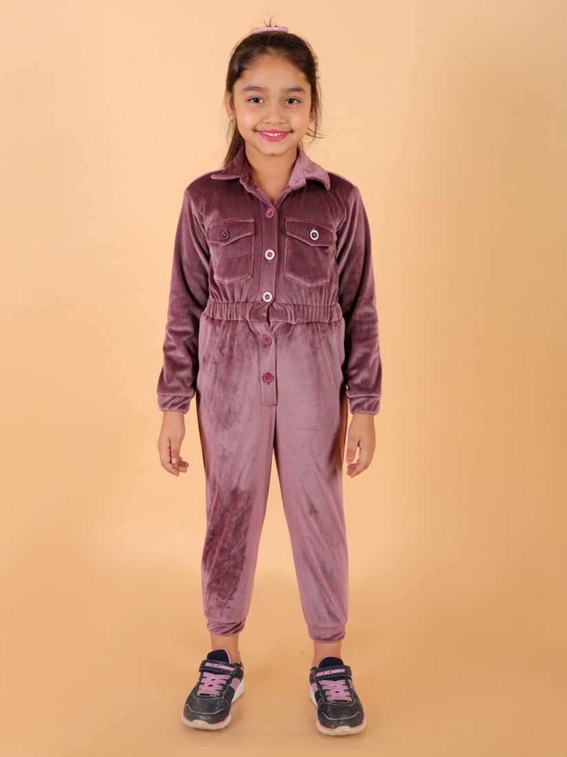 Buy Stuffie Land Girls Winter Basic Jumpsuit Jumpsuit for Girls 25920700 Myntra