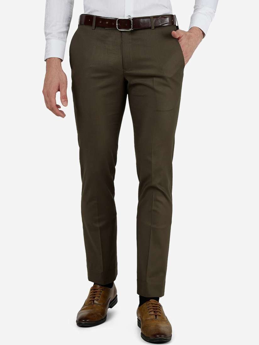 Buy METAL Men Slim Fit Mid Rise Formal Trouser Trousers for Men 25924006 Myntra