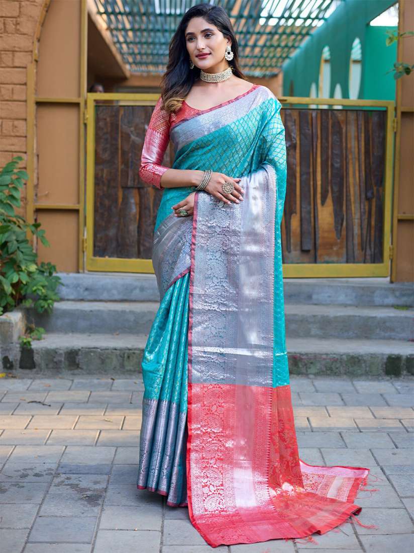 Myntra banarasi silk saree cheap