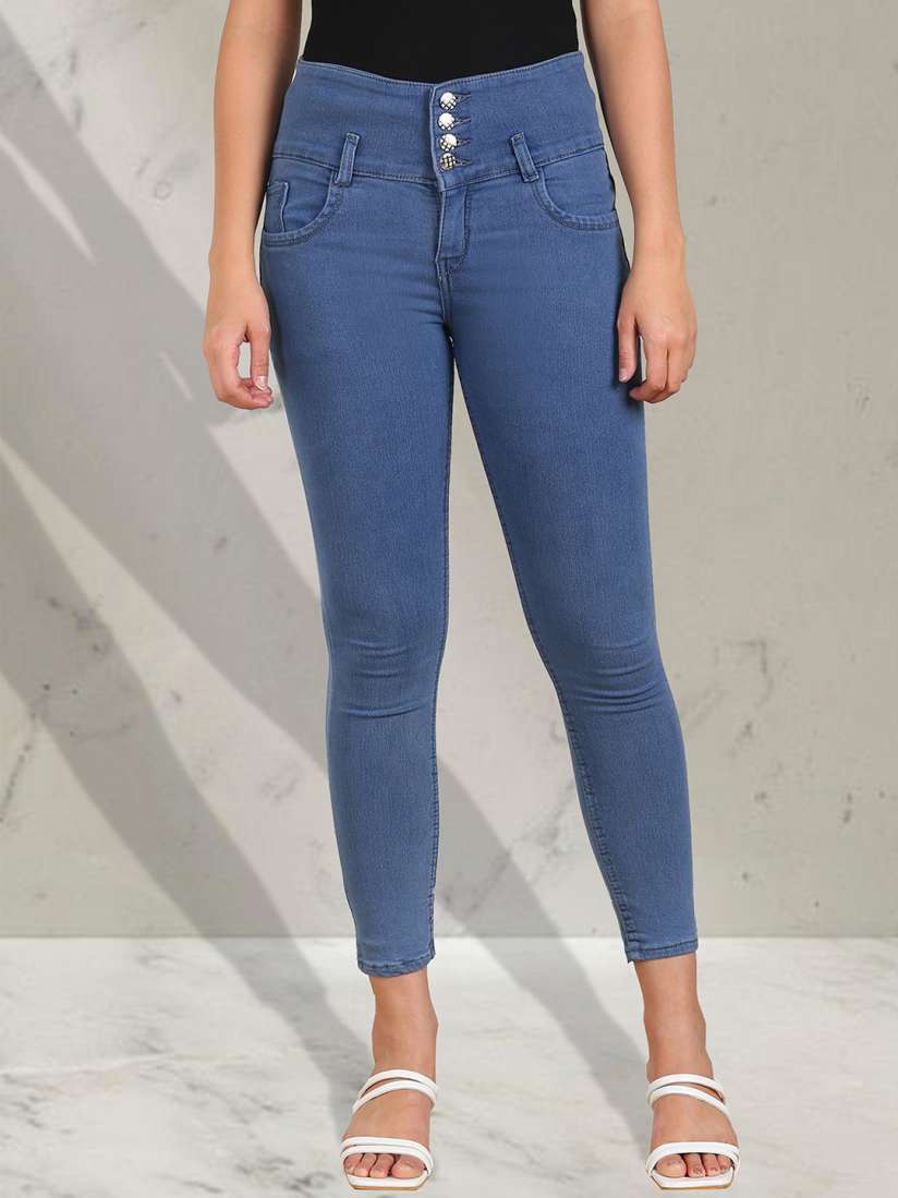 Buy A Okay Girls Slim Fit High Rise Clean Look Jeans Jeans for Girls 25939126 Myntra