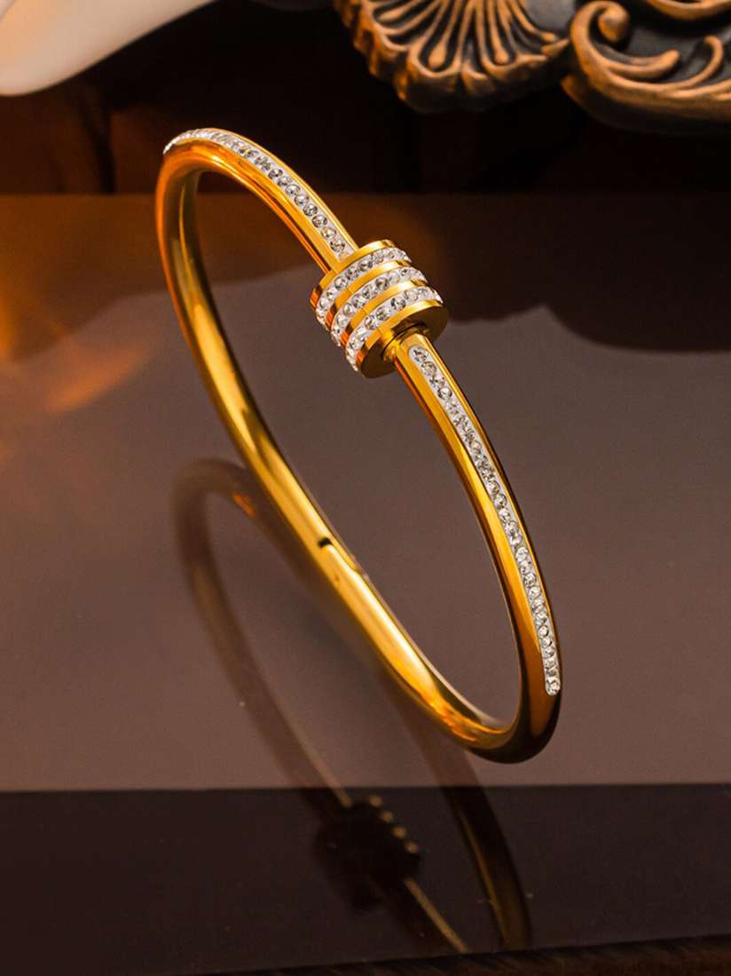 Gold bangle type bracelet designs cheap