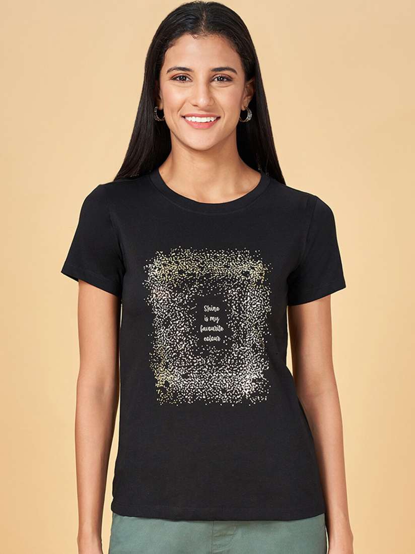 Buy Honey by Pantaloons Graphic Printed Cotton T shirt Tshirts for Women 25944810 Myntra